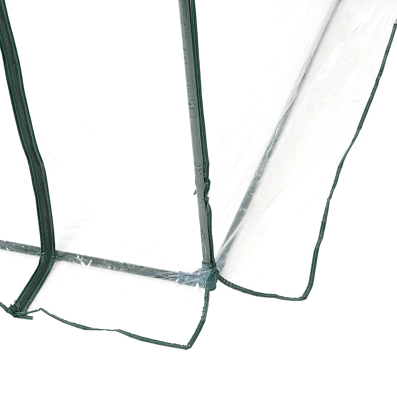 Best Walk-in Polytunnel Greenhouse with Roll-up Door Transparent Tunnel Greenhouse with Steel Frame and PVC Cover, 2.5 x 2m - Image 7
