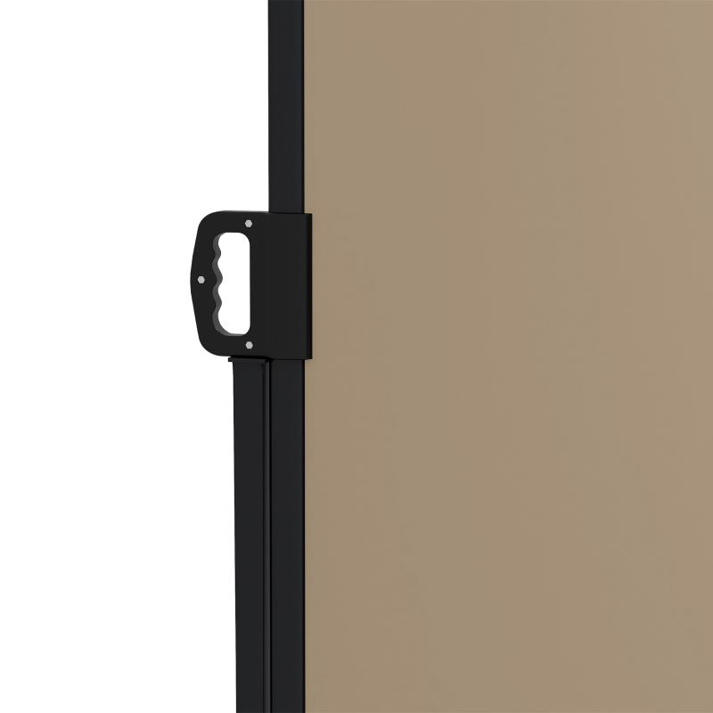 Best Retractable Side Awning, Outdoor Privacy Screen for Garden, Hot Tub, Balcony, Terrace, Pool, 400 x 160cm, Khaki - Image 8