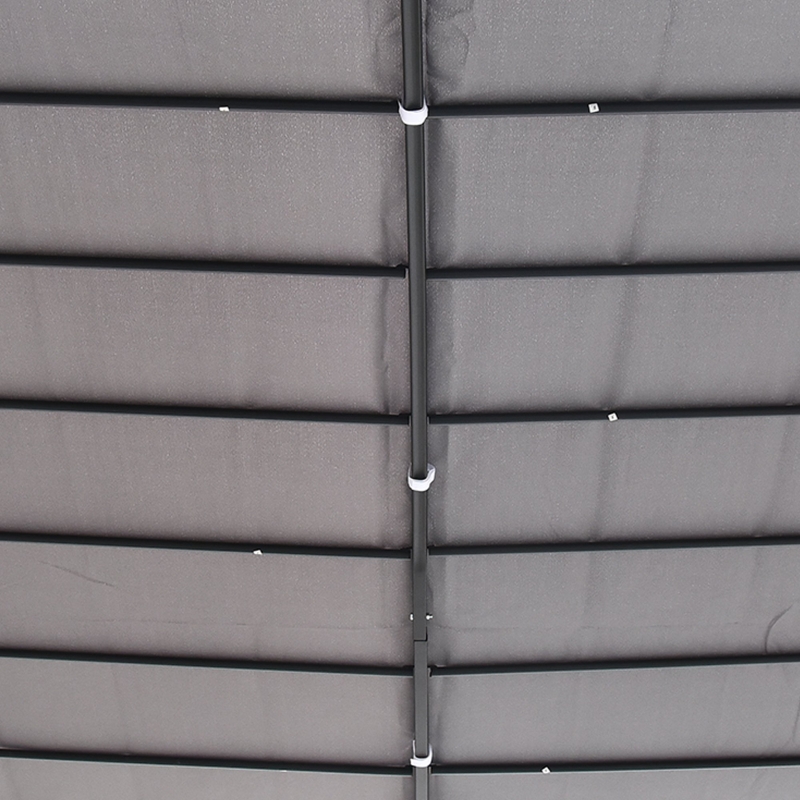 Best 3x3m Freestanding Metal Wall Awning Canopy Grey - Image 9