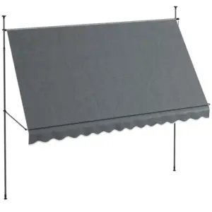Best 3.5 x 1.2m Manual Retractable Awning - Grey