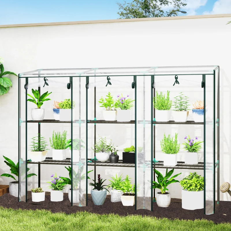 Best 46 x 215cm Nine-Shelf Greenhouse - Image 2