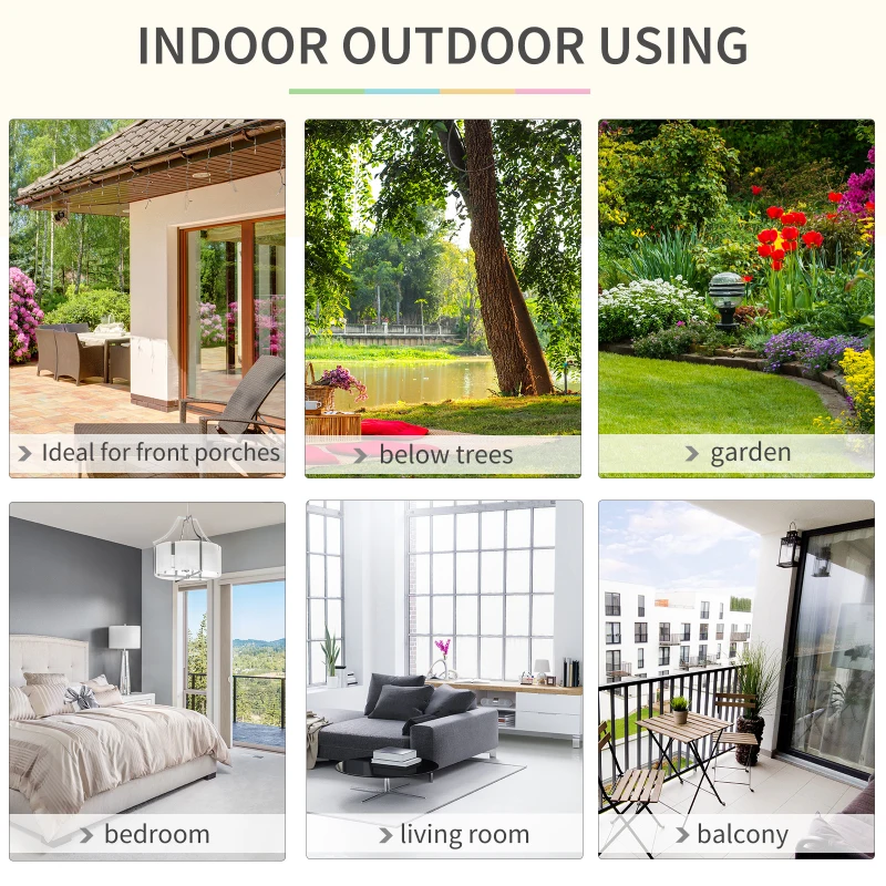 Best Outdoor Hanging Rope Chair with Cotton Rope, Garden Hammock Chair with Wooden Support Bar Cotton Cloth, Portable Garden Chair for Patio & Tree, Green - Image 6