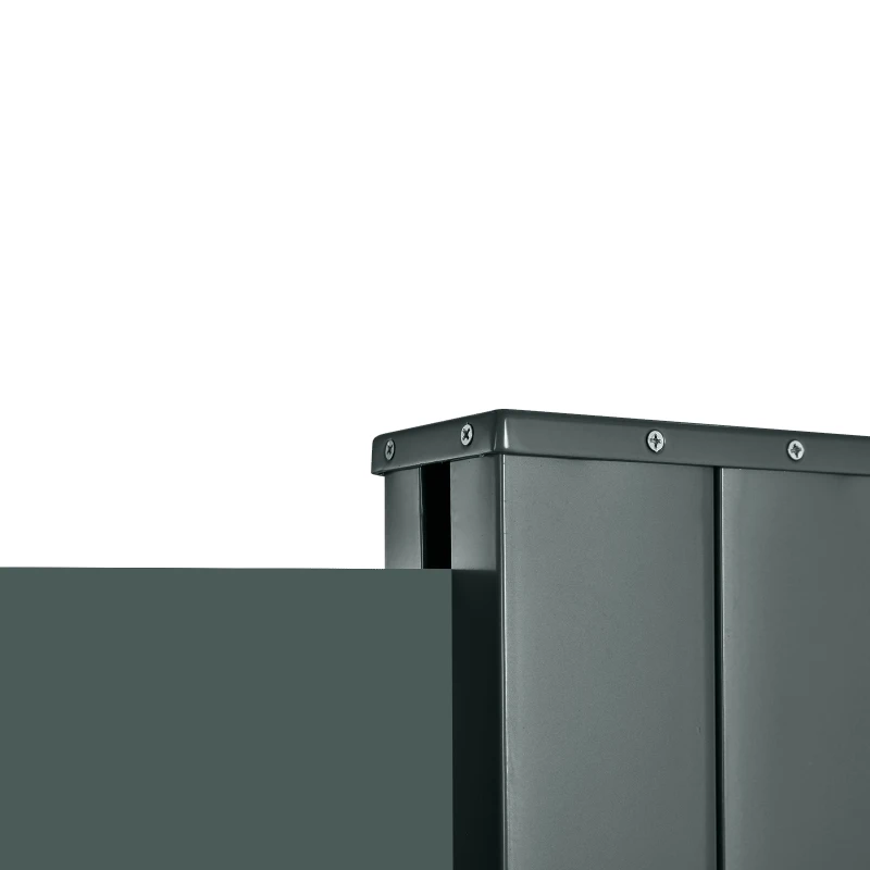 Best 3x2m Retractable Sun Side Awning Screen Fence Patio Garden Wall Balcony Screening Panel Outdoor Blind Privacy Divider, Grey - Image 8