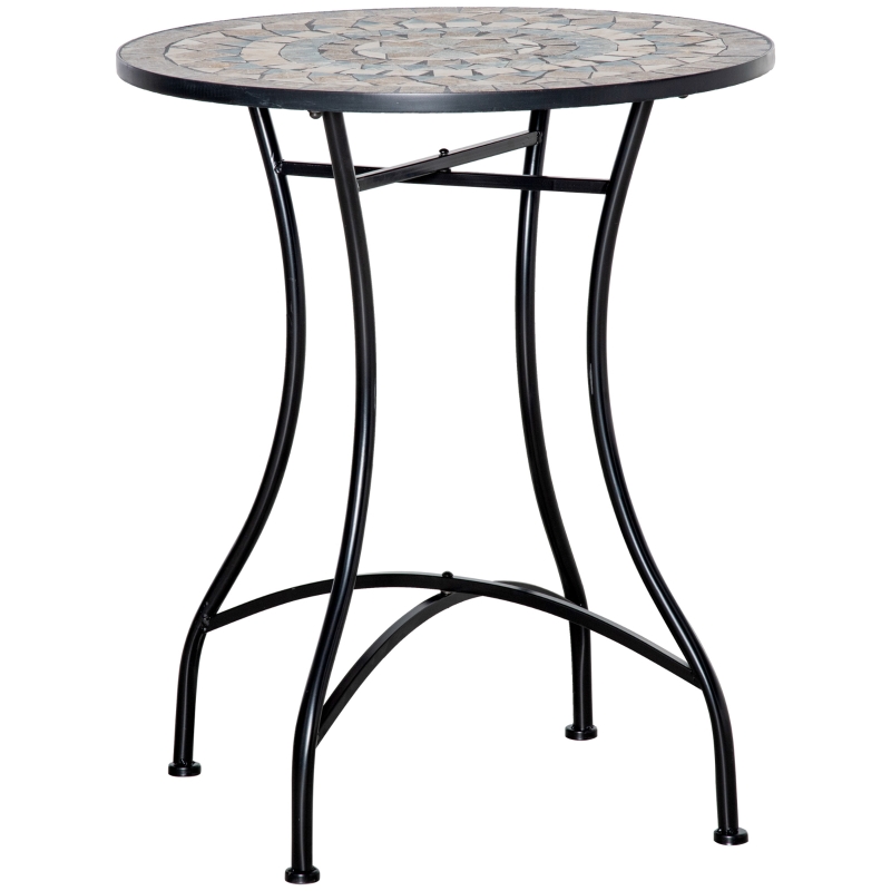 Best Φ60cm Mosaic Outdoor Patio Table - Green - Image 10