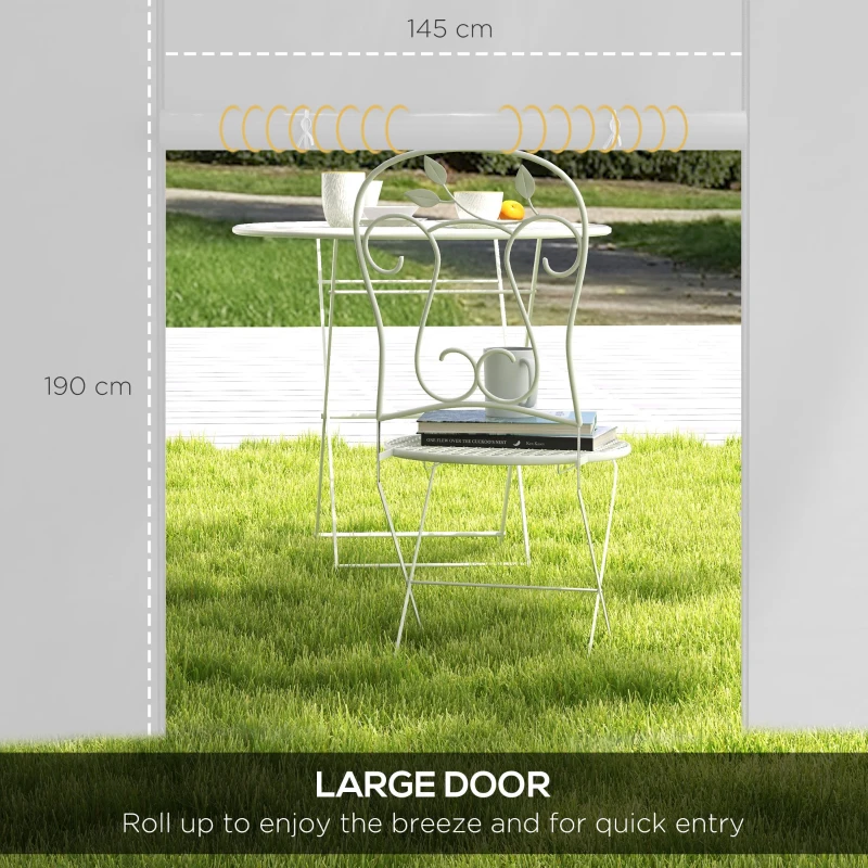 Best Gazebo Side Panels, 2 Pack Sides Replacement, for 3x3(m) or 3x6m Pop Up Gazebo, with Windows and Doors, White - Image 5