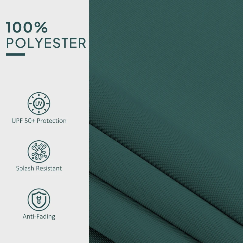 Best Awning Replacement Canopy, Water Resistant UPF 50+ Sun Shade Cover for 3 x 2.5 m Garden Awning (Fabric Only), Green - Image 5