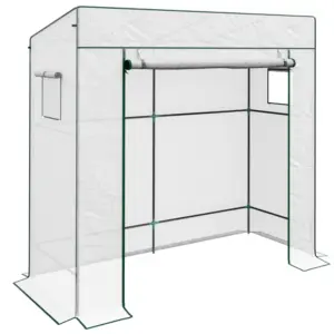 Best PE Cover Walk-in Outdoor Greenhouse, White