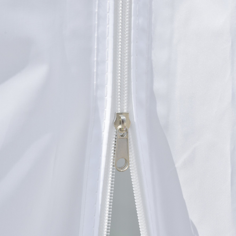 Best 2 x 2 m Garden Pop Up Gazebo, Wedding Party Tent Marquee, Water Resistant Awning Canopy with Sidewalls, Windows, Carry Bag, White - Image 10