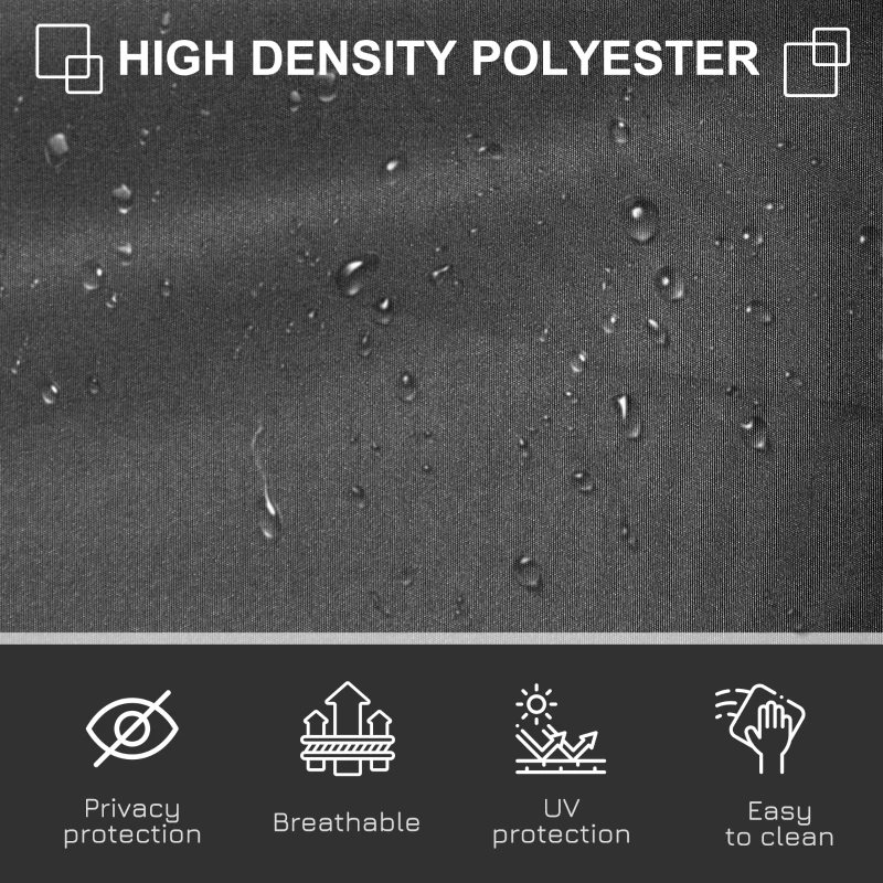 Best Retractable Sun Side Awning Screen Fence Patio Garden Wall Balcony Screening Panel Outdoor Blind Privacy Divider (3x1.6M, Grey) - Image 7