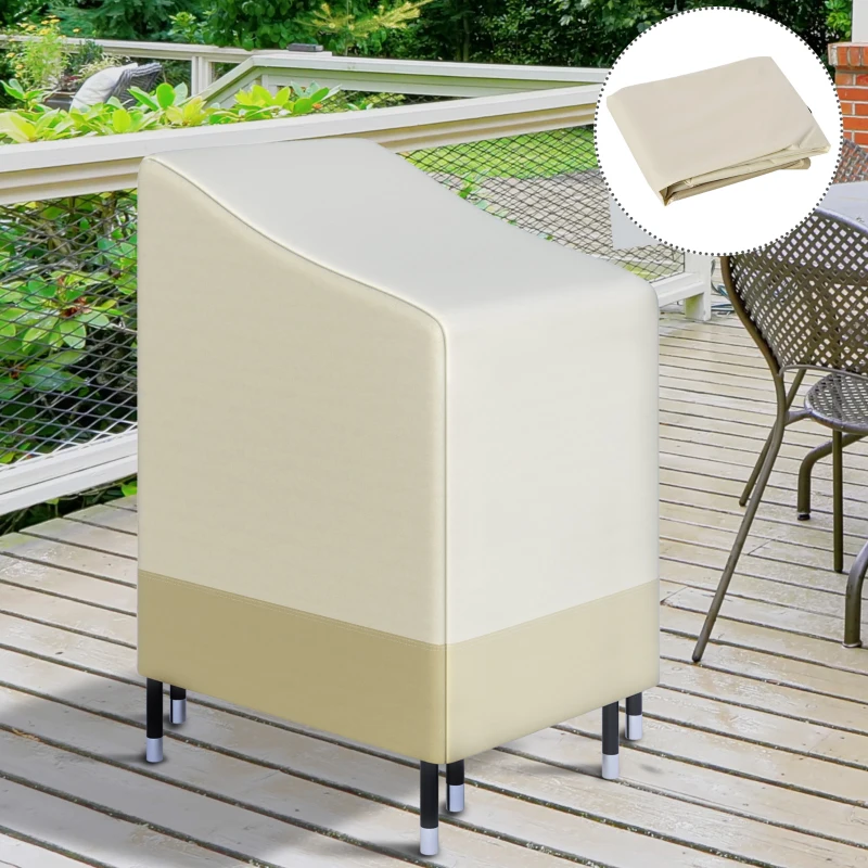 Best 600D Oxford Cloth Waterproof Furniture Cover Wicker Chairs Garden Patio Rattan Seat Outdoor Protector L70*W90*H115cm - Image 2