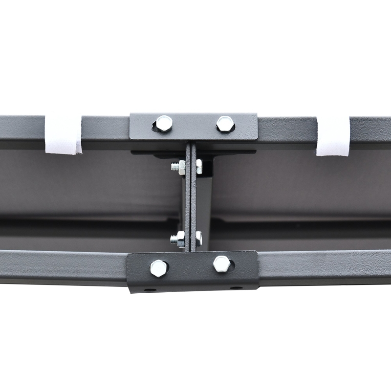 Best 3x3m Freestanding Metal Wall Awning Canopy Grey - Image 10