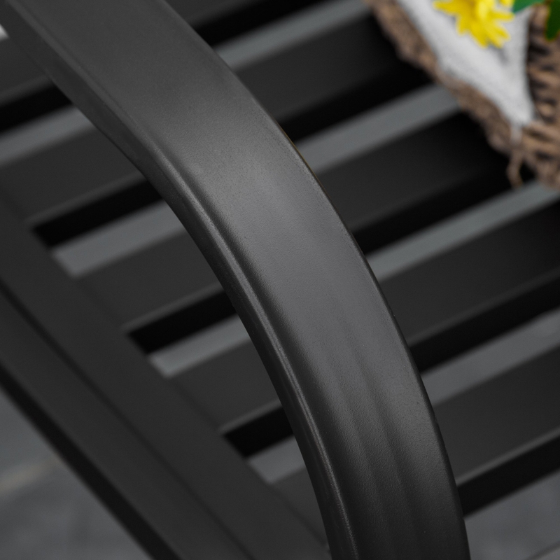 Best Antique Style Outdoor Cast Iron Front Porch Bench Path Chair Seat Outdoor - Image 10