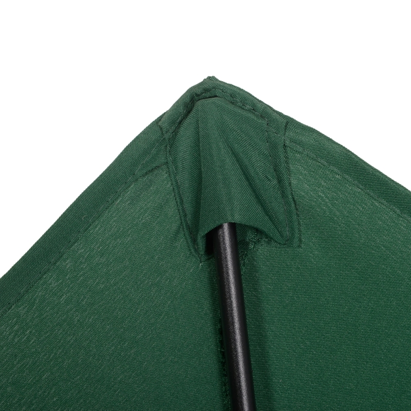 Best 2m Garden Parasol Umbrella, Outdoor Sun Shade with 6 Sturdy Ribs for Balcony, Bench, Garden, Green - Image 10