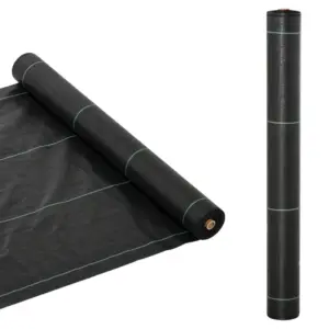 Best 1m x 50m Weed Control Membrane, Heavy Duty Weed Control Barrier Fabric, 90gsm Ground Cover for Patios, Garden, Flower beds, Landscaping