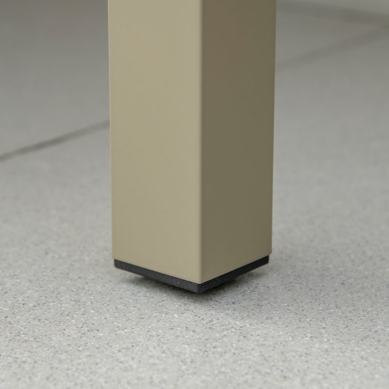 Best 4 Pieces Outdoor Garden Furniture Set, Aluminium Frame Backyard Furniture w/ Thick Padded Cushioned Loveseat, 2 Chairs, and Glass Top Table, Champagne Gold - Image 9