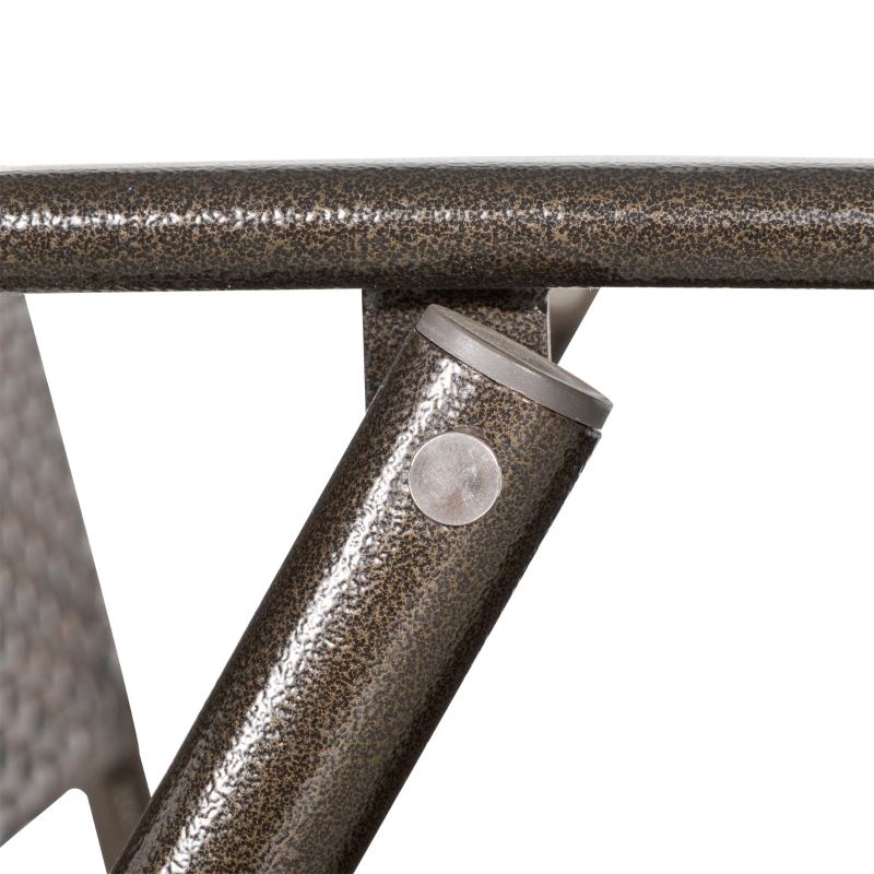 Best Set of Two Folding Rattan Seat Chairs - Brown - Image 9