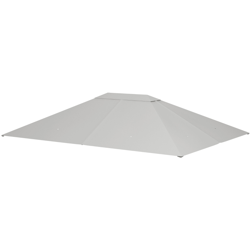 Best 3 x 4m Gazebo Canopy Replacement Cover, Gazebo Roof Replacement (TOP COVER ONLY), Light Grey - Image 11