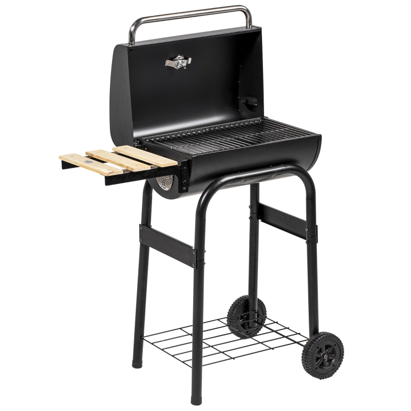 Best Charcoal BBQ, with Thermometer, Shelves and Wheels - Image 11