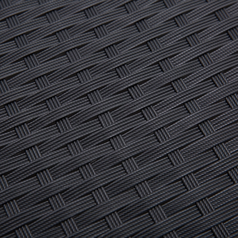 Best 4 Pieces Rattan Garden Furniture Set, 4 Seater Garden Sofa Set with Loveseat, 2 Armchairs and Glass Top Coffee Table, Wicker Outdoor Conservatory Furniture with Cushions for Patio, Black - Image 9