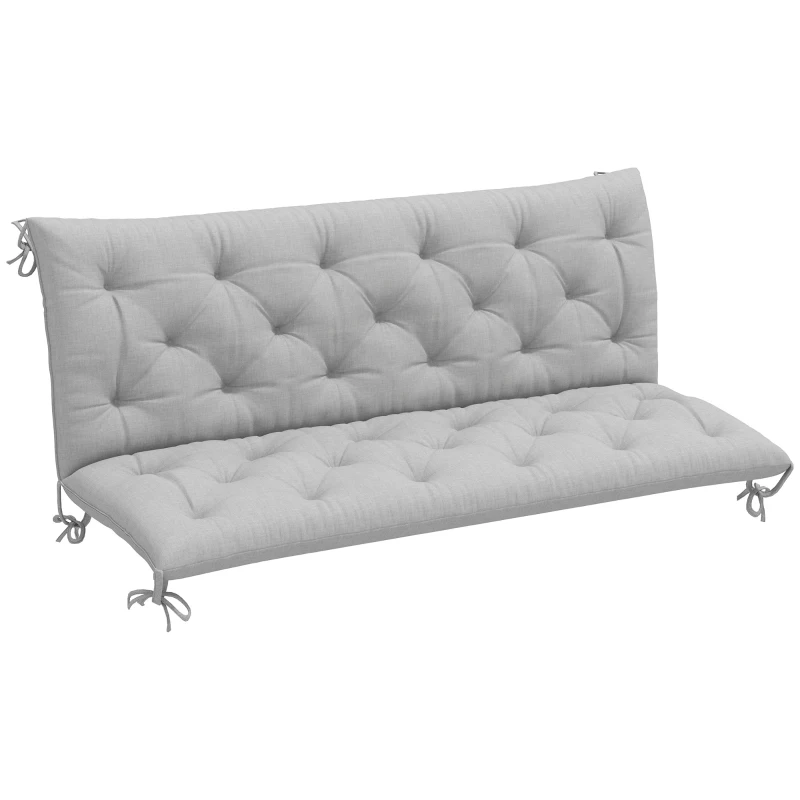 Best Three-Seater Bench Cushion - Light Grey