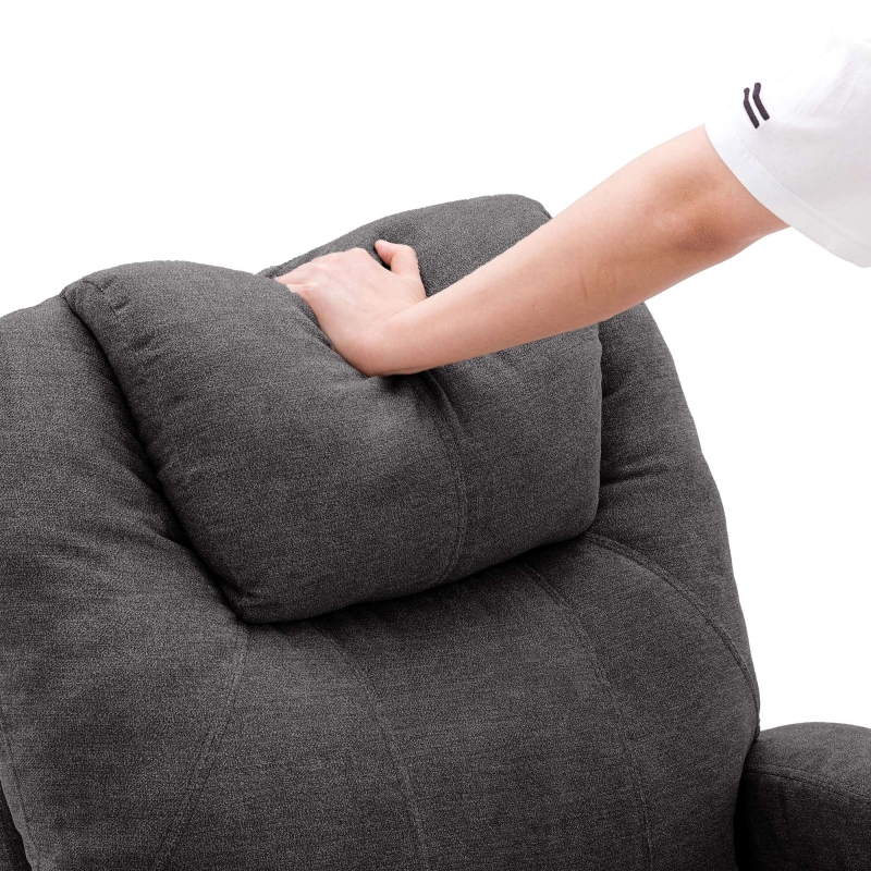 Power Lift Electric Recliner Chair with Massage, Heating, Cup Holders and Side Pockets, Recliner Armchair for Elderly, 81x73x105 cm, Grey - Image 10