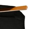 Best 3(m) Garden Parasol, Pulley Operated Patio Umbrella, Wooden Table Market Umbrella with Rope Pulley Mechanism and 8 Ribs, Black - Image 10