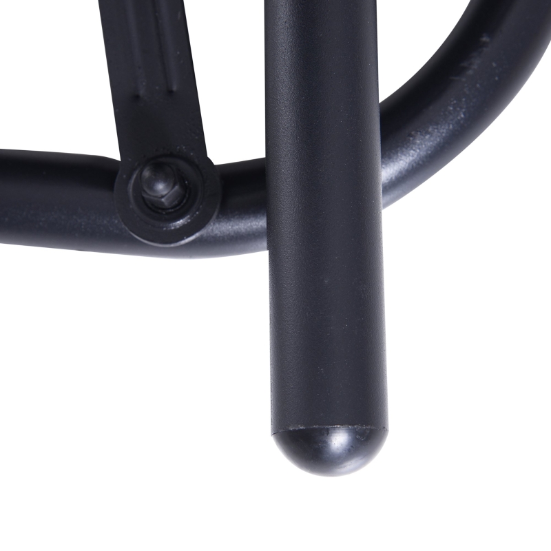 Best 2-Person Outdoor Glider Bench Patio Double Swing Gliding Chair Loveseat w/Power Coated Steel Frame for Garden Patio Porch, Black - Image 9