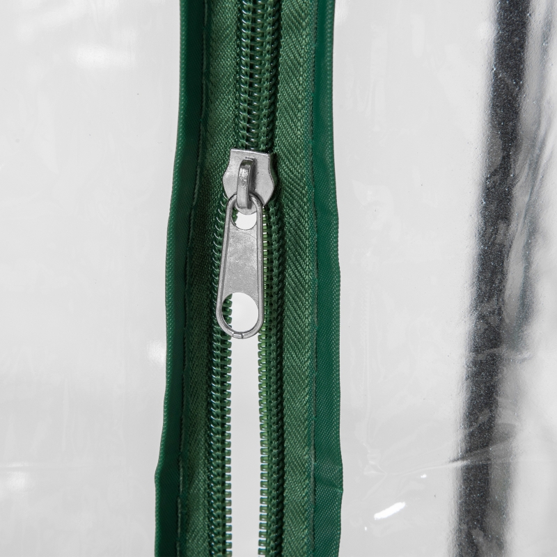 Best Tomato Greenhouse with Roll-up Door, Mini Greenhouse with PVC Cover, Outdoor Grow House Small Green House for Yard, Balcony, Garden, 100 x 50 x 150cm, Transparent - Image 9