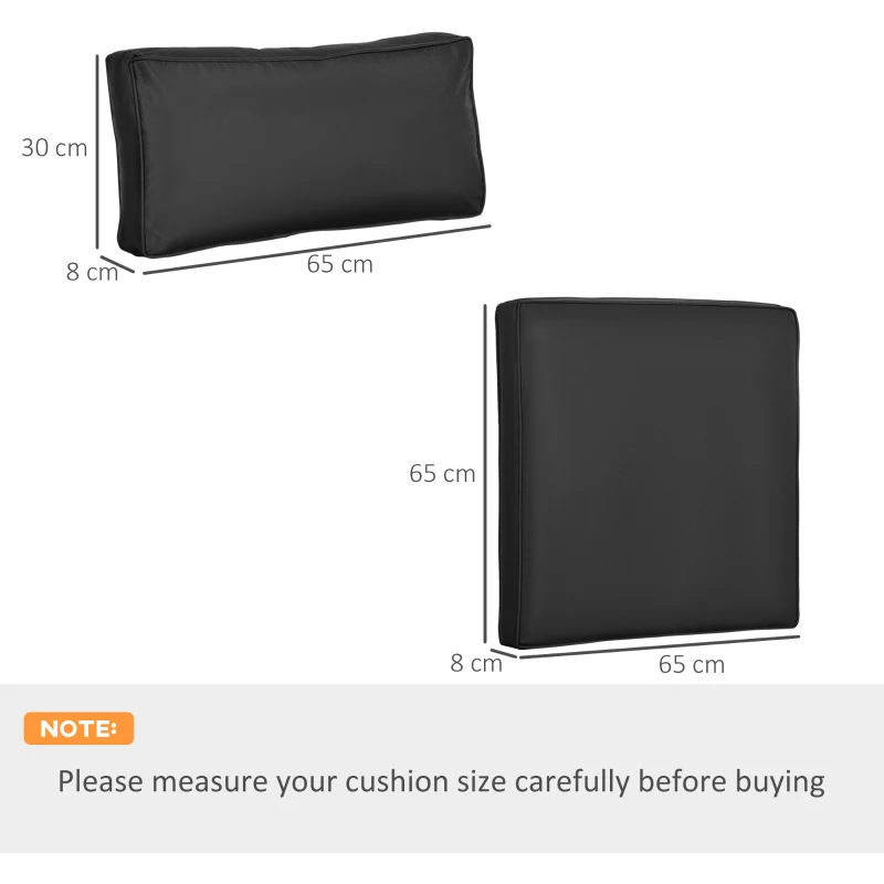 Best Set of 14 Dining Set Cushions - Black - Image 3