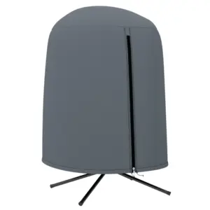 Best 190 x Φ128cm Hanging Egg Chair Furniture Cover - Grey