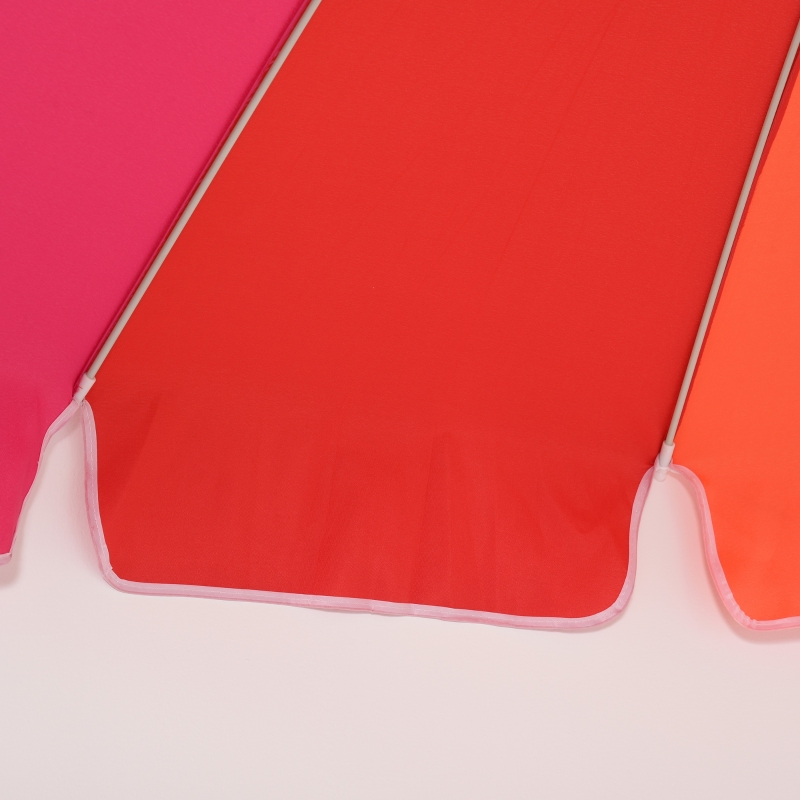 Best Arc. 2.4m Beach Umbrella with Sand Anchor, Outdoor Sun Shade Parasol with UV Protection, Adjustable Tilt, Carry Bag, Multicolour - Image 9