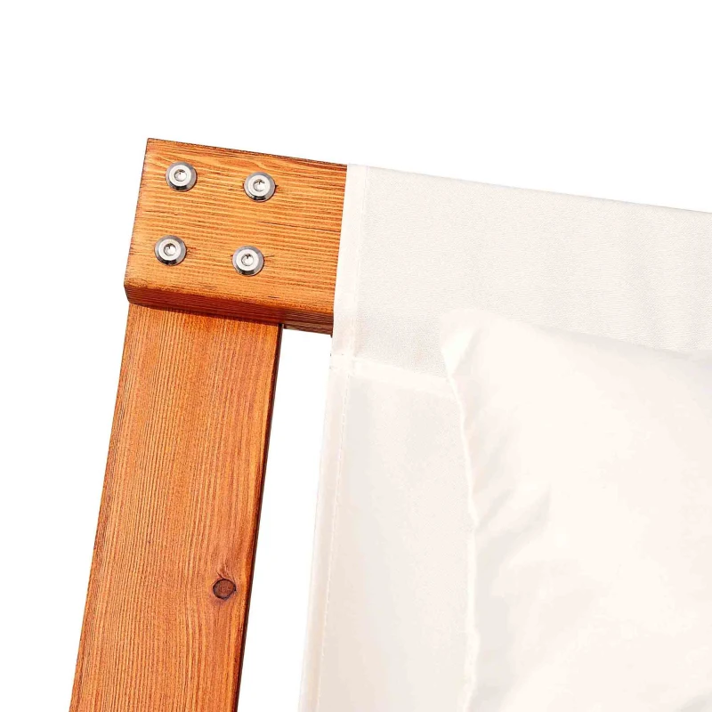 Best Garden Day Rocking Bed Sun Lounger Patio Furniture Hammock With Pillows Wood - Image 8