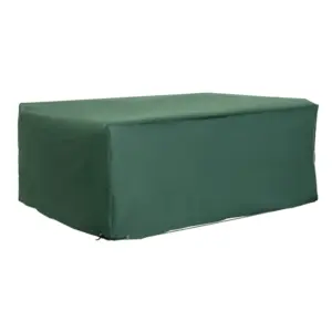 Best Outdoor Garden Furniture Cover Waterproof, Anti-UV 600D Heavy Duty Oxford Fabric Patio Furniture Cover for Rectangular Sofa Table Set, Green, 210 x 140 x 80 cm