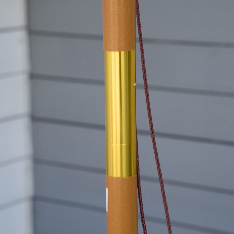 Best 3(m) Garden Umbrella Wooden Parasol 8 Ribs Bamboo Sun Shade Patio Outdoor Umbrella Canopy Khaki - Image 11