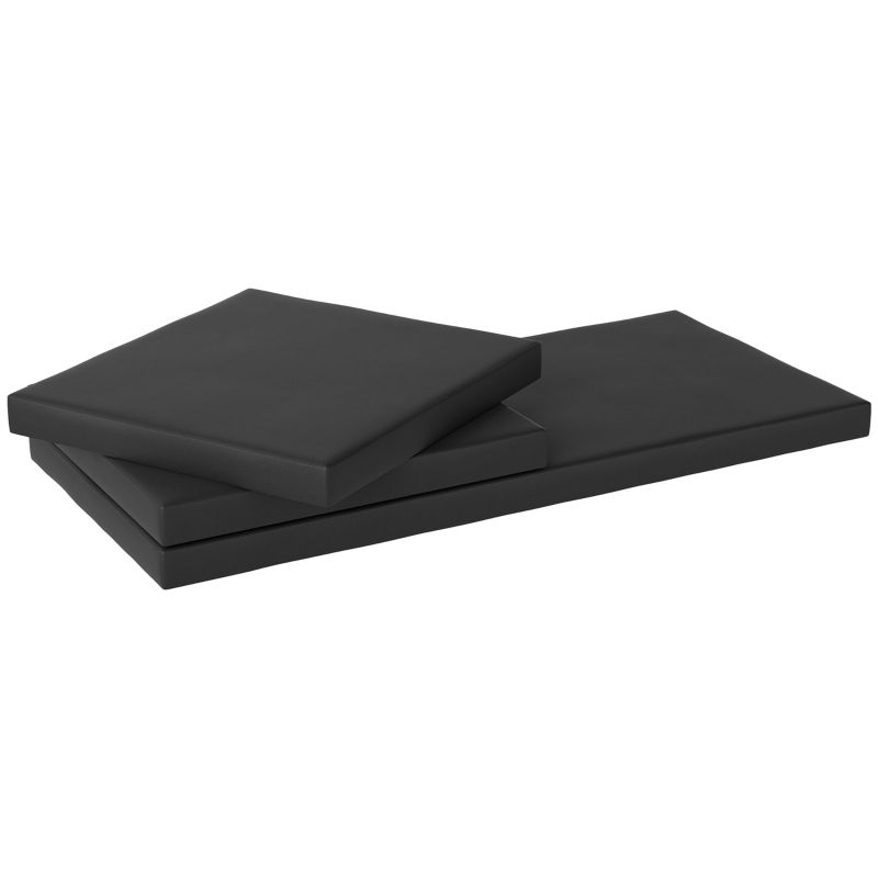 Best Outdoor Seat Cushion Pads for Rattan Furniture, 3 PCs Garden Furniture Cushions, Black - Image 11