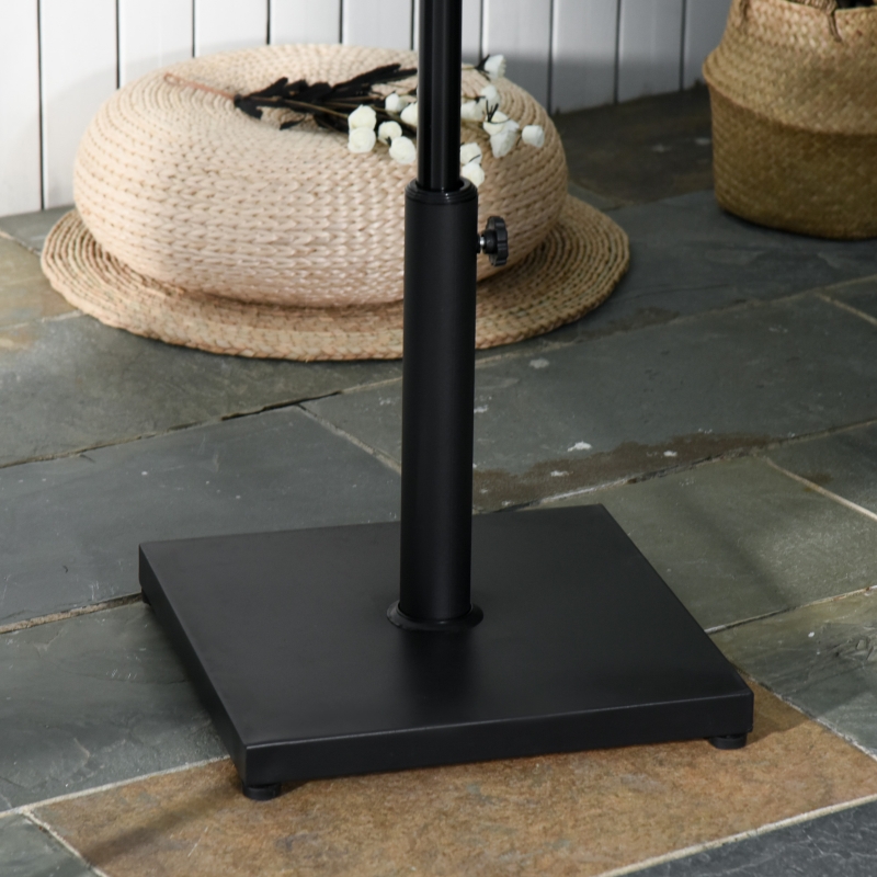 Best 11kg Square Cement Parasol Base Concrete Umbrella Weight Stand Holder Patio Outdoor Garden Black - Image 10
