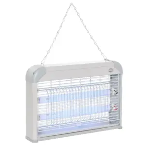 Best Electric Fly Zapper, 20W Electric Fly Killer, Wall Hanging Bug Zapper Indoor & Outdoor Attracting Insect Mosquito Killer, Grey