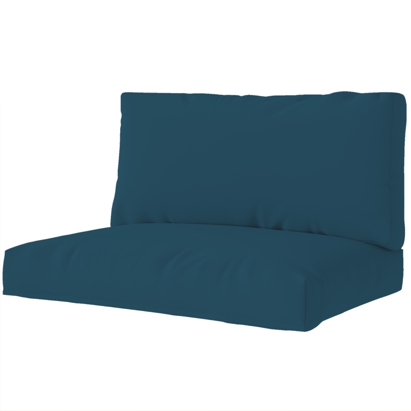 Best 2 Seater Pallet Furniture Cushions Pallet Cushions, UPF20+ 220gsm Fabric, 20 cm Thick Outdoor Seat Pads, Navy Blue - Image 11