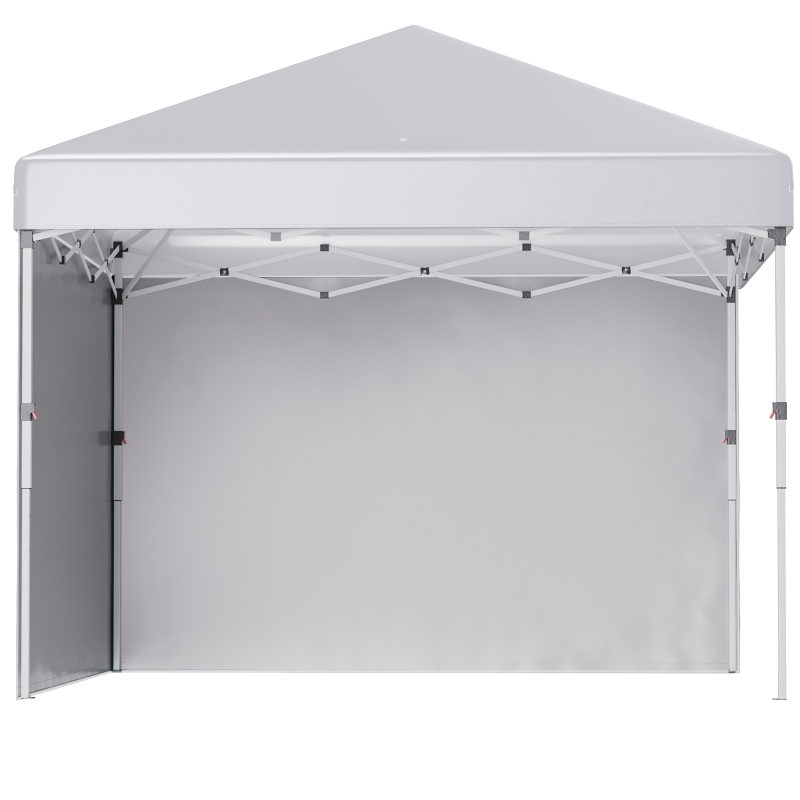 Best 3 x 3 (M) Pop Up Gazebo, UPF 30+ with 2 Sidewalls, Leg Weight Bags and Wheeled Bag, Height Adjustable Party Tent Event Shelter for Garden, Patio, White - Image 11