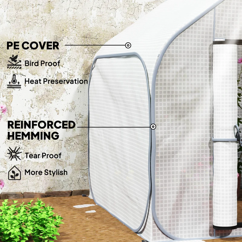 Best 150 x 148cm Pop-Up Greenhouse - White - Image 5