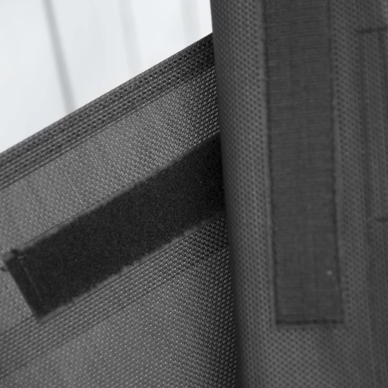 Best Sun Lounger Reclining Chair Portable Armchair with Pillow for Garden Patio Outside Aluminium Frame, Black - Image 8