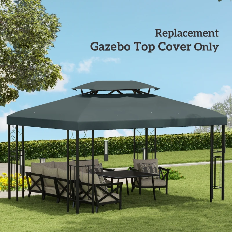 Best Gazebo Roof Replacement, for 3 x 4m Frames - Grey - Image 7