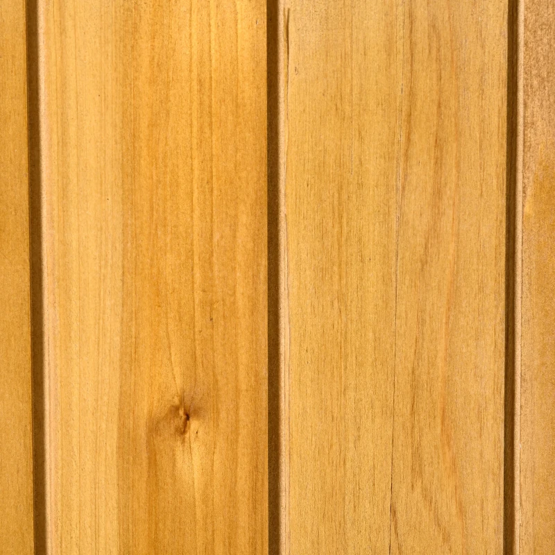 Best 139 x 75 Fir Wood Garden Shed, with Asphalt Roof - Natural - Image 8