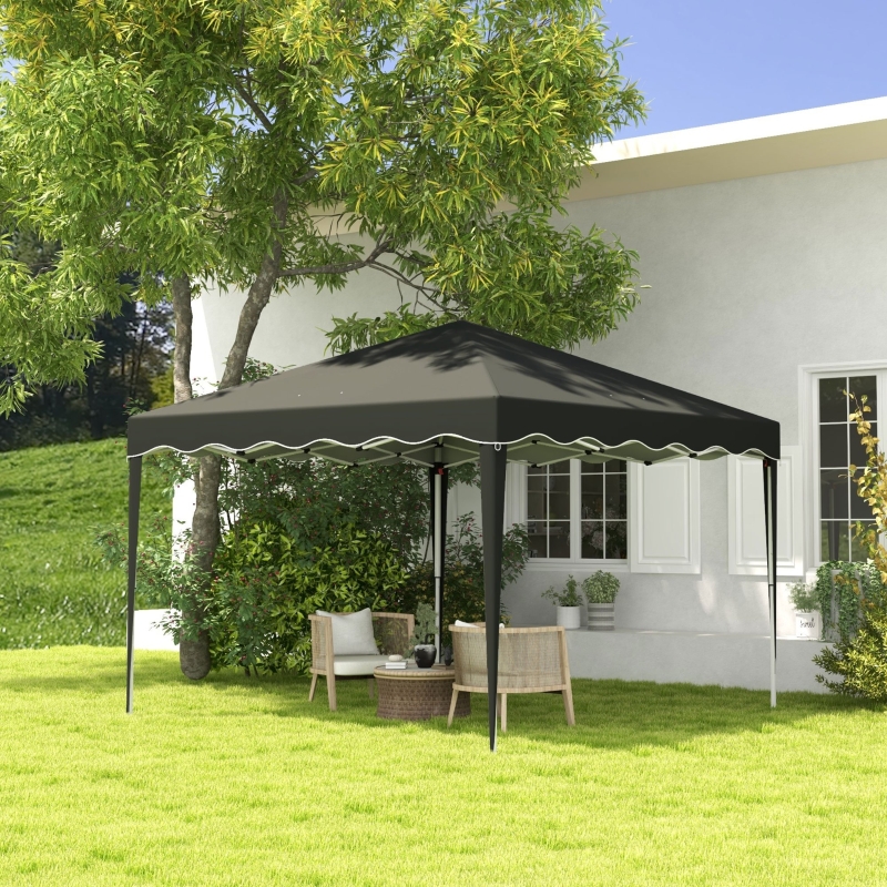Best 3 x 3cm Adjustable Height Pop-Up Gazebo, with Bag - Grey - Image 10