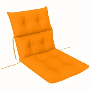 Best 115 x 56cm Rocking Chair Padded Seat Cushion - Orange