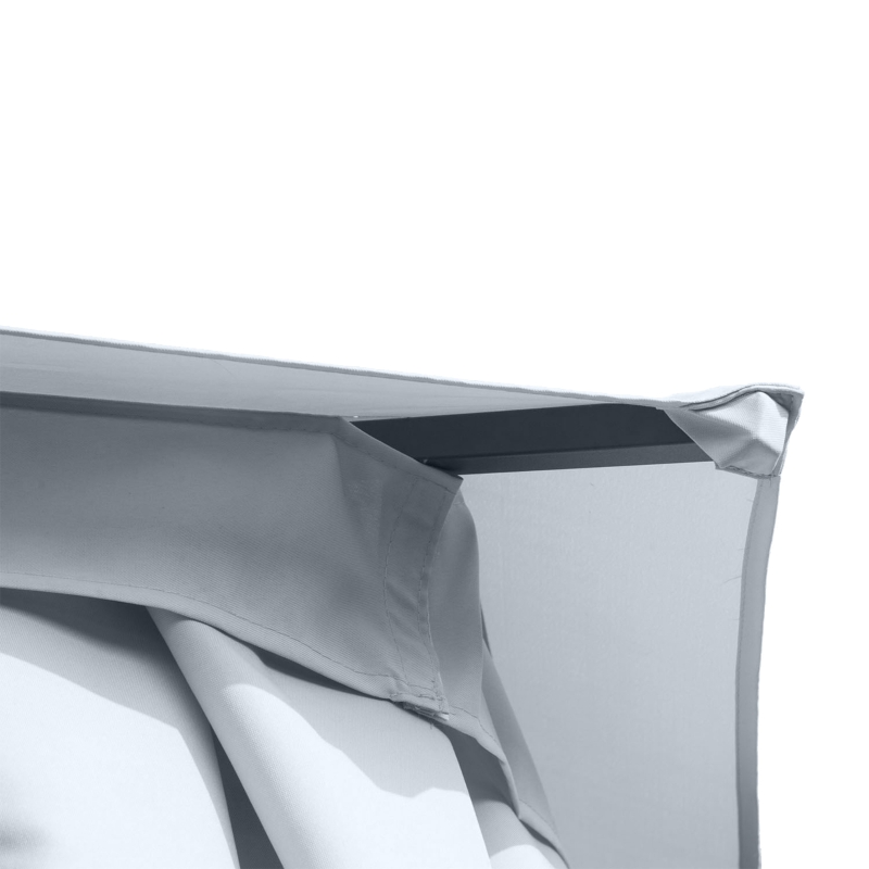 Best 3 x 3(m) Hexagon Gazebo Patio Canopy Party Tent Outdoor Garden Shelter w/ 2 Tier Roof & Side Panel - Grey - Image 9