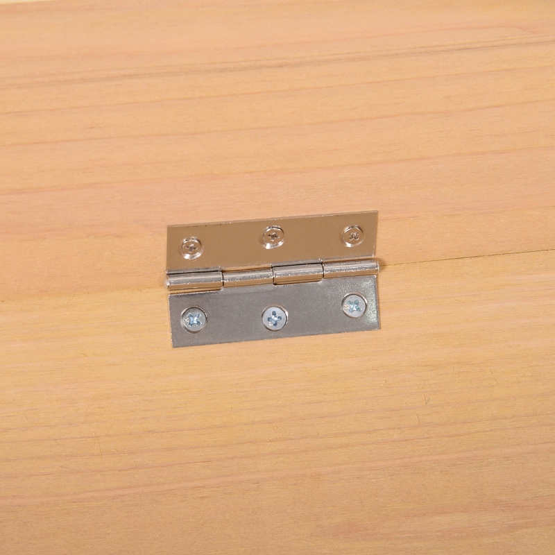 Best Large Fir Wood Raised Plant Stand Oak Tone - Image 10