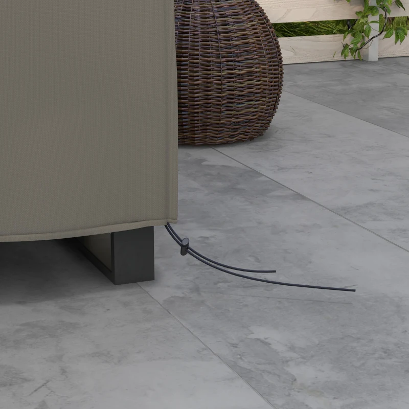 Best Large Square Patio Garden Furniture Set Cover 600D Oxford Waterproof, 230 x 230 x 70cm, Grey - Image 7