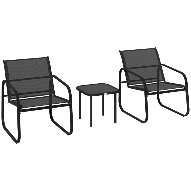 Best Three-Piece Garden Seating Set - Black - Image 10