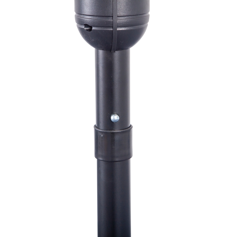 Best 2.7m Garden Half Parasol, Outdoor Balcony Umbrella with 5 Steel Ribs, Patio Sun Shade, Cream White - Image 10